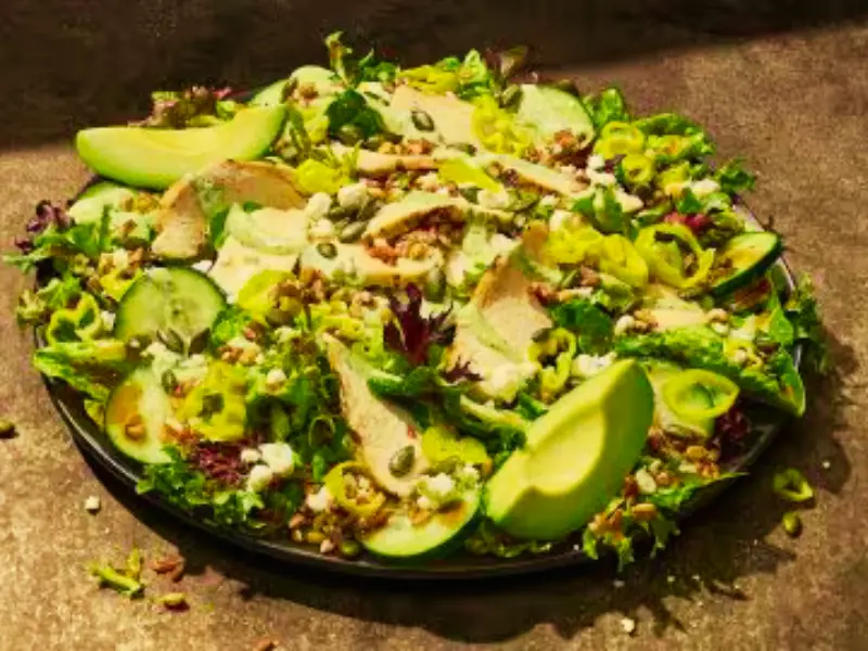 Panera Bread menu item: Balsamic Chicken Greens with Grains