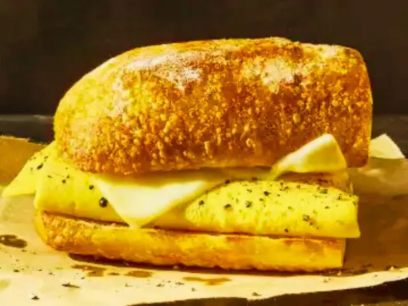 Panera Bread menu item: Ciabatta Egg & Cheese Sandwich