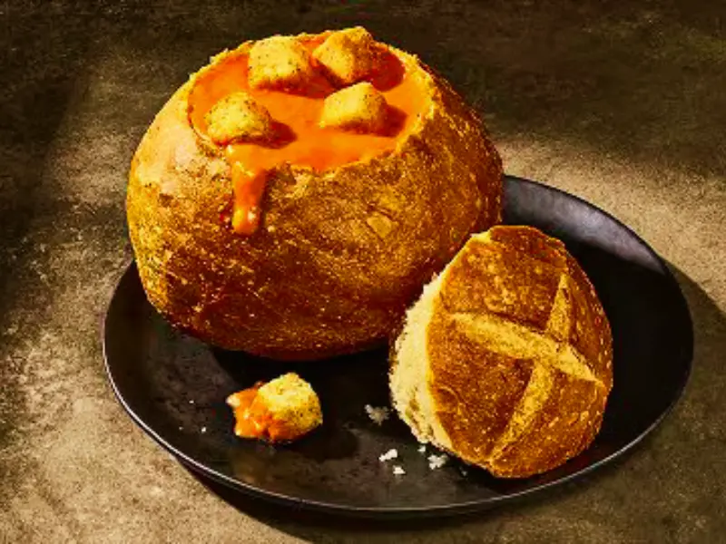 Panera Soup Menu Creamy Tomato Soup Bread Bowl