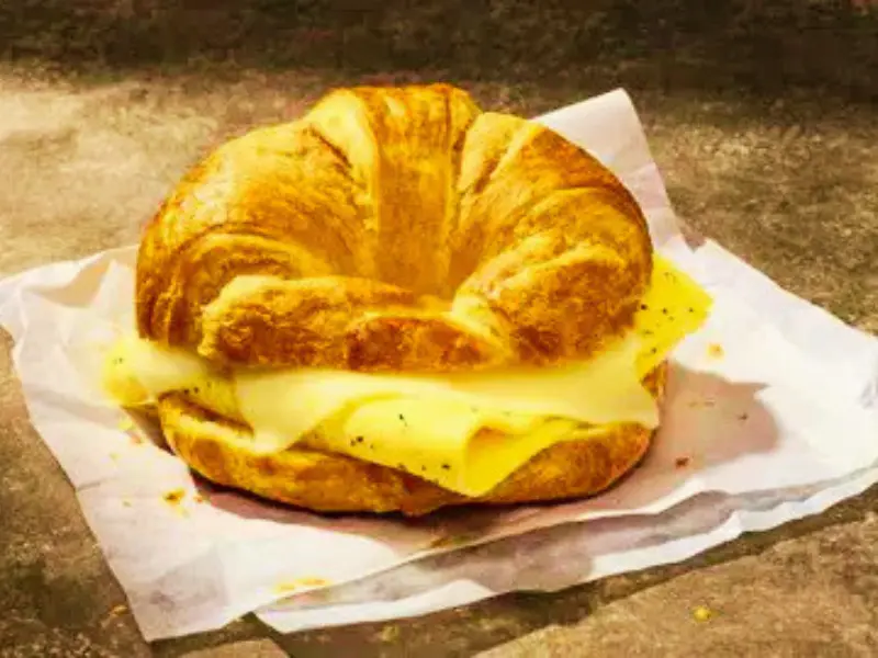 Panera Bread menu item: Croissant Egg & Cheese Sandwich