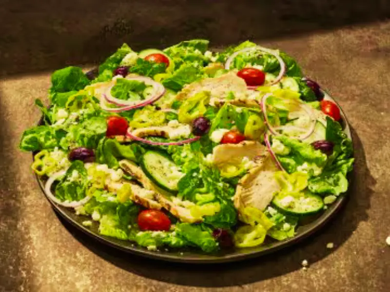 Panera Bread menu item: Greek Salad with Chicken