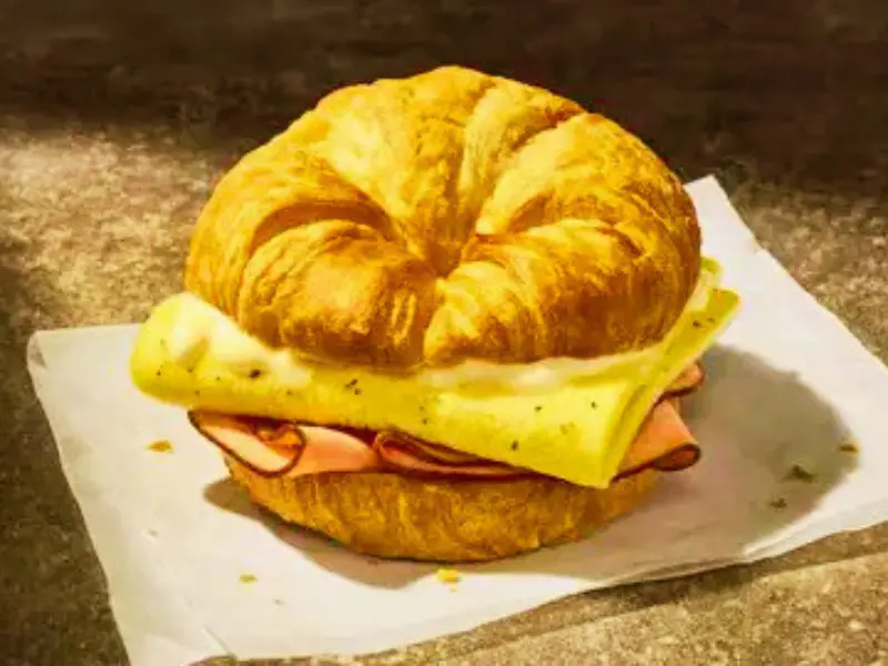 Panera Bread menu item: Ham Croissant Benny