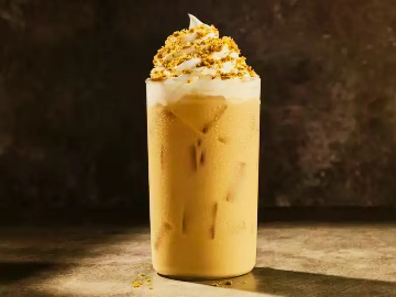 Iced Crème Brûlée Latte
