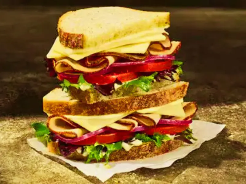 Panera Bread menu item: Turkey Cheddar Sandwich